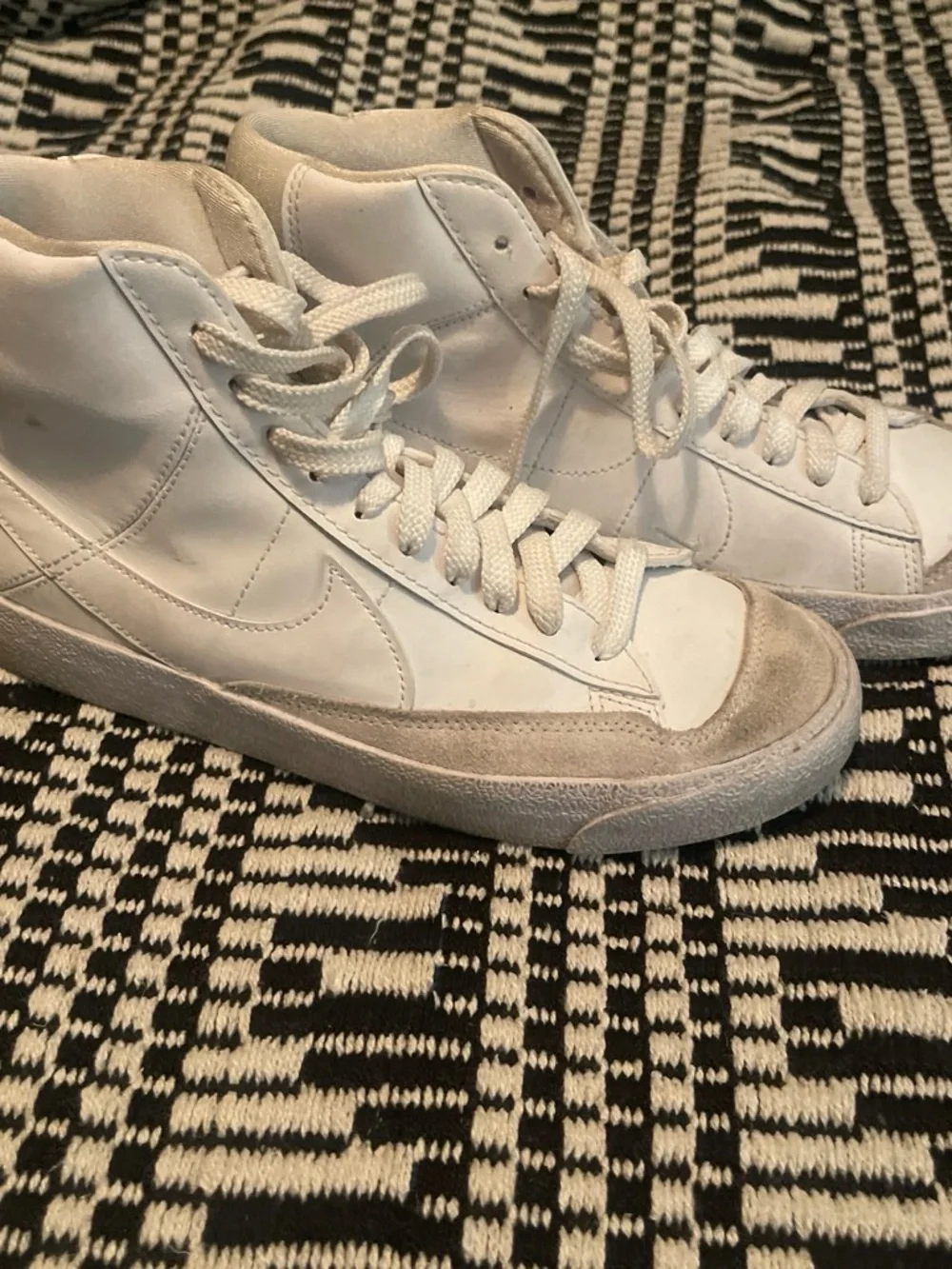 Nike Kids White High-Top Sneakers